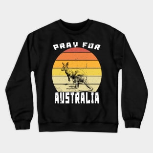 pray for australia Crewneck Sweatshirt